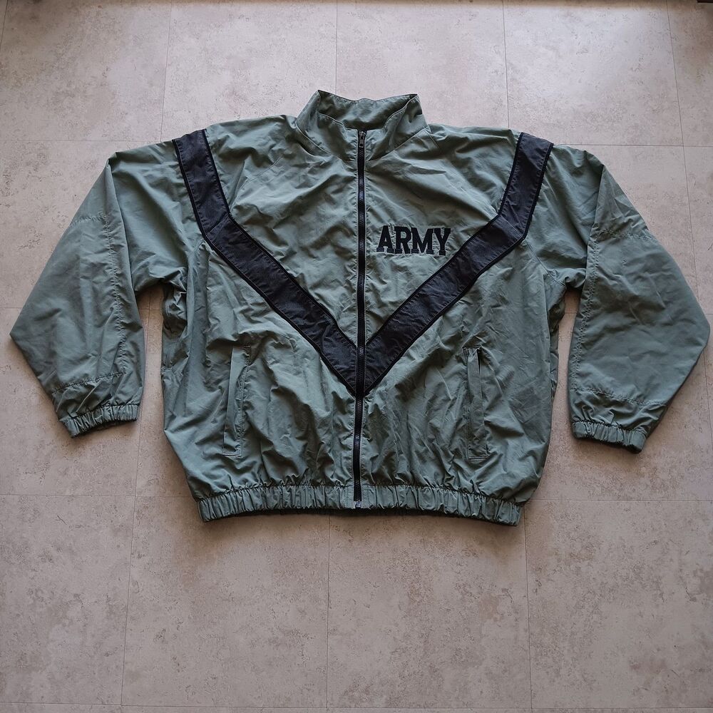 US Army Skilcraft IPFU Jacket Army Adult 100% Nylon Light Camo Large Militaria